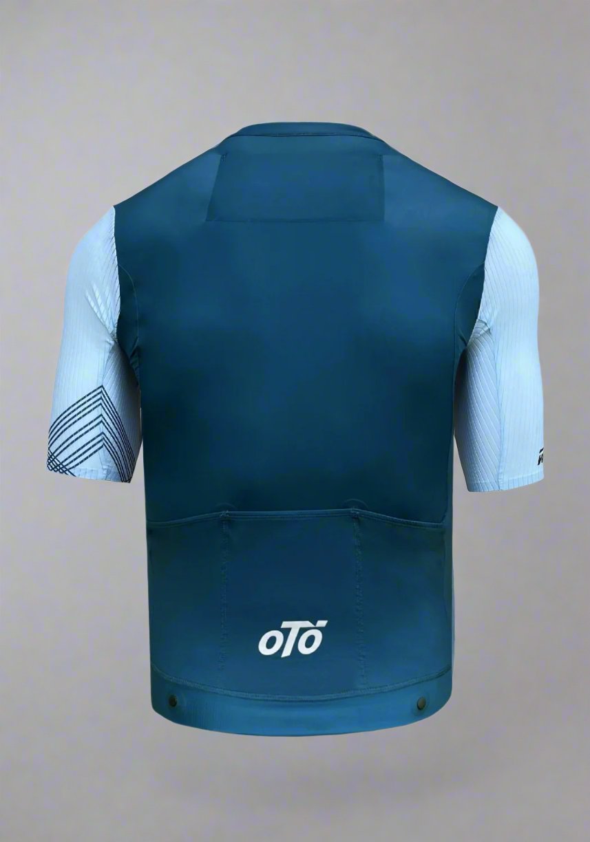 veloToze AeroLink™ Short Sleeves Jersey - Blue/Aqua