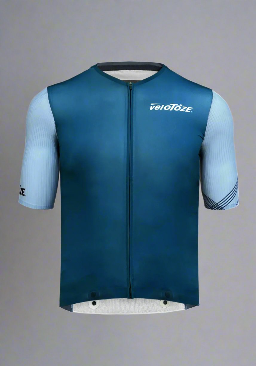 veloToze AeroLink™ Short Sleeves Jersey - Blue/Aqua